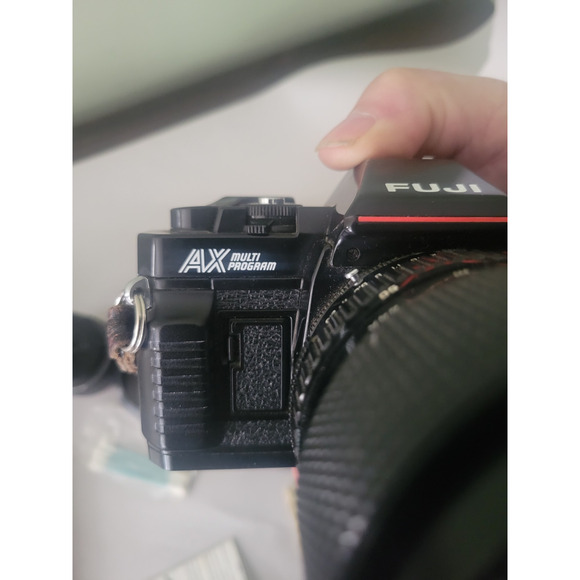 Fuji AX Multi Program Camera, Tamron lenses, smart cord, rewinder, flash. - Picture 11 of 16